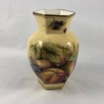 Vintage Aynsley Orchard Gold - Hexagonal Chelford Vase (Medium) - Lot 826E