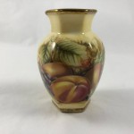 Vintage Aynsley Orchard Gold - Little Hexagonal Vase - Lot 865E