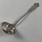 Antique German Silver (830) Draining Soup Ladle -  Lot 187F