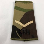 Military Cloth Badge - Lance Corporal - KRH (King's Royal Hussars) - Lot 689C